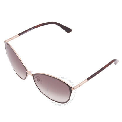 Tom Ford, Penelope Brown Gradient Butterfly Ladies Sunglasses