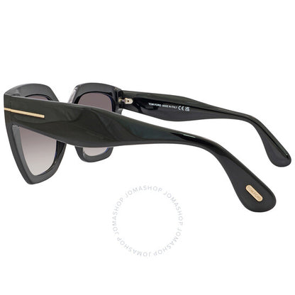 Tom Ford, Phoebe Grey Butterfly Ladies Sunglasses