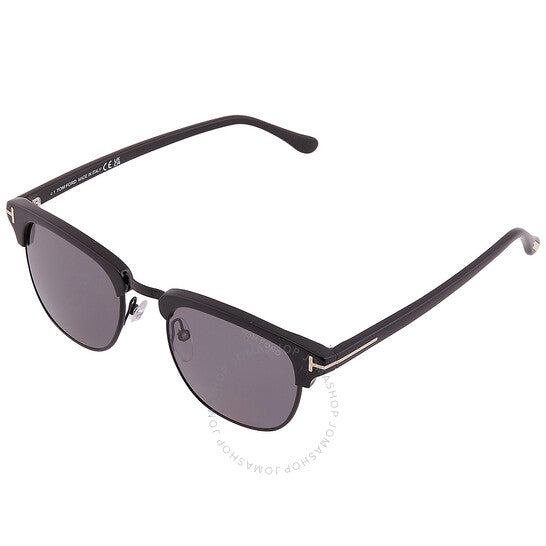 نظارات شمسية رجالية مربعة مستقطبة من توم فورد، لون دخاني