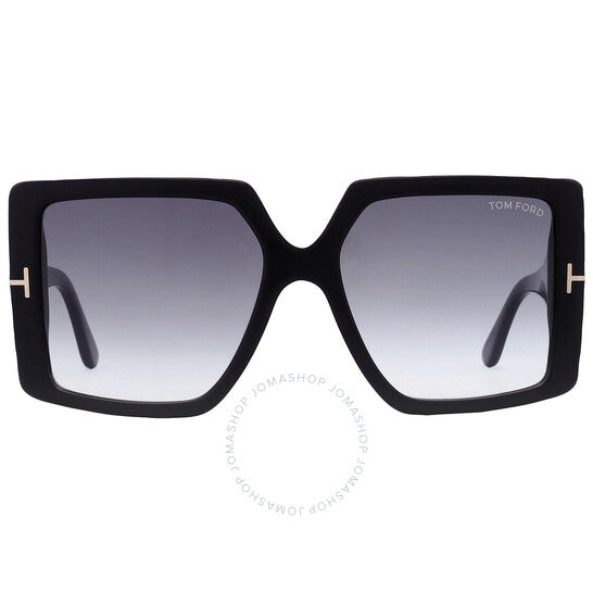 Tom Ford, Quinn Smoke Gradient Square Ladies Sunglasses