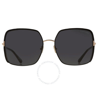 Tom Ford, Raphaela Smoke Butterfly Ladies Sunglasses