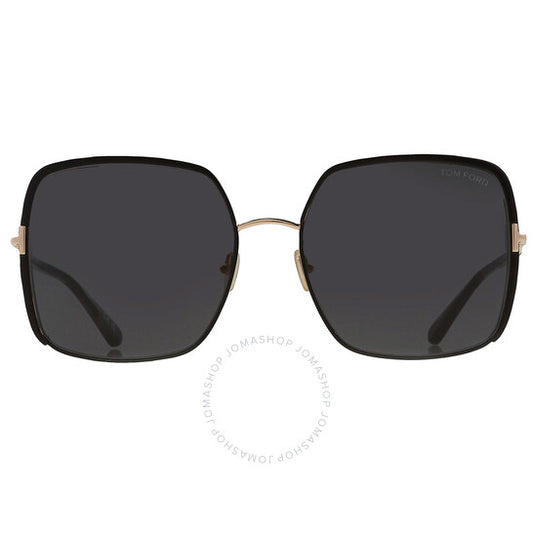 Tom Ford, Raphaela Smoke Butterfly Ladies Sunglasses