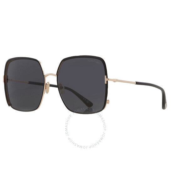 Tom Ford, Raphaela Smoke Butterfly Ladies Sunglasses