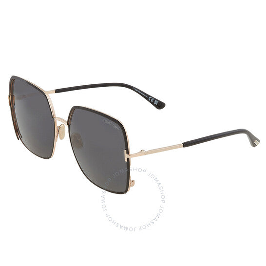Tom Ford, Raphaela Smoke Butterfly Ladies Sunglasses