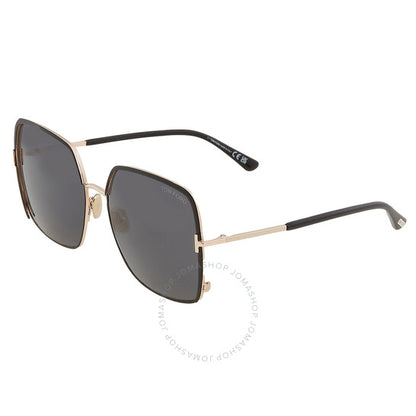 Tom Ford, Raphaela Smoke Butterfly Ladies Sunglasses