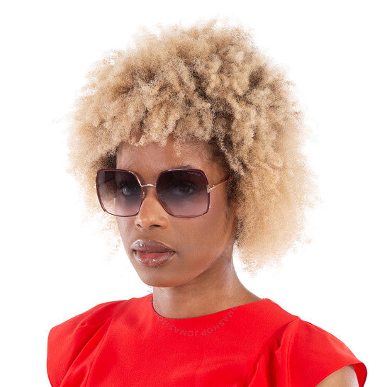 Tom Ford, Raphaela Smoke Gradient To Pink Square Ladies Sunglasses