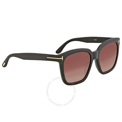 Tom Ford, Amarra Red Gradient Square Ladies Sunglasses