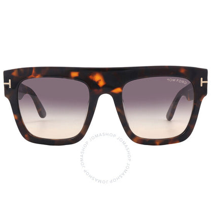 Tom Ford, Renee Smoke Gradient Browline Ladies Sunglasses