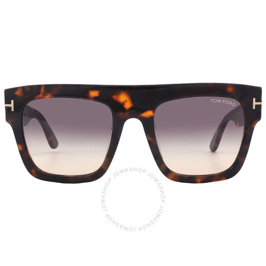 Tom Ford, Renee Smoke Gradient Browline Ladies Sunglasses