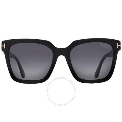 Tom Ford, Selby Polarized Smoke Square Ladies Sunglasses