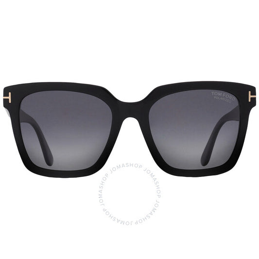 Tom Ford, Selby Polarized Smoke Square Ladies Sunglasses