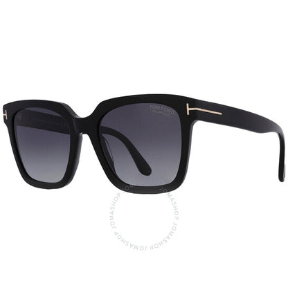 Tom Ford, Selby Polarized Smoke Square Ladies Sunglasses