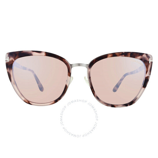 توم فورد، نظارات شمسية سيمونا شامبانيا فضية فلاش باترفلاي للسيدات