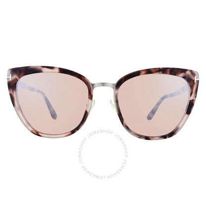 توم فورد، نظارات شمسية سيمونا شامبانيا فضية فلاش باترفلاي للسيدات