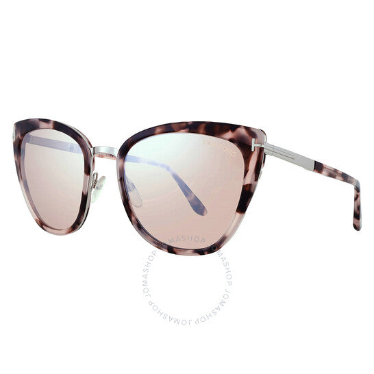 توم فورد، نظارات شمسية سيمونا شامبانيا فضية فلاش باترفلاي للسيدات