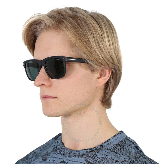 نظارات شمسية مربعة للرجال من توم فورد، ستيفنسون، باللون الأزرق الداكن