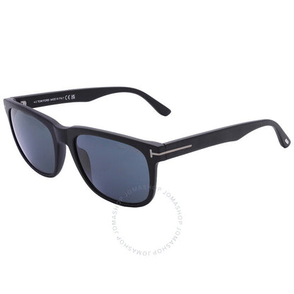 نظارات شمسية مربعة للرجال من توم فورد، ستيفنسون، باللون الأزرق الداكن