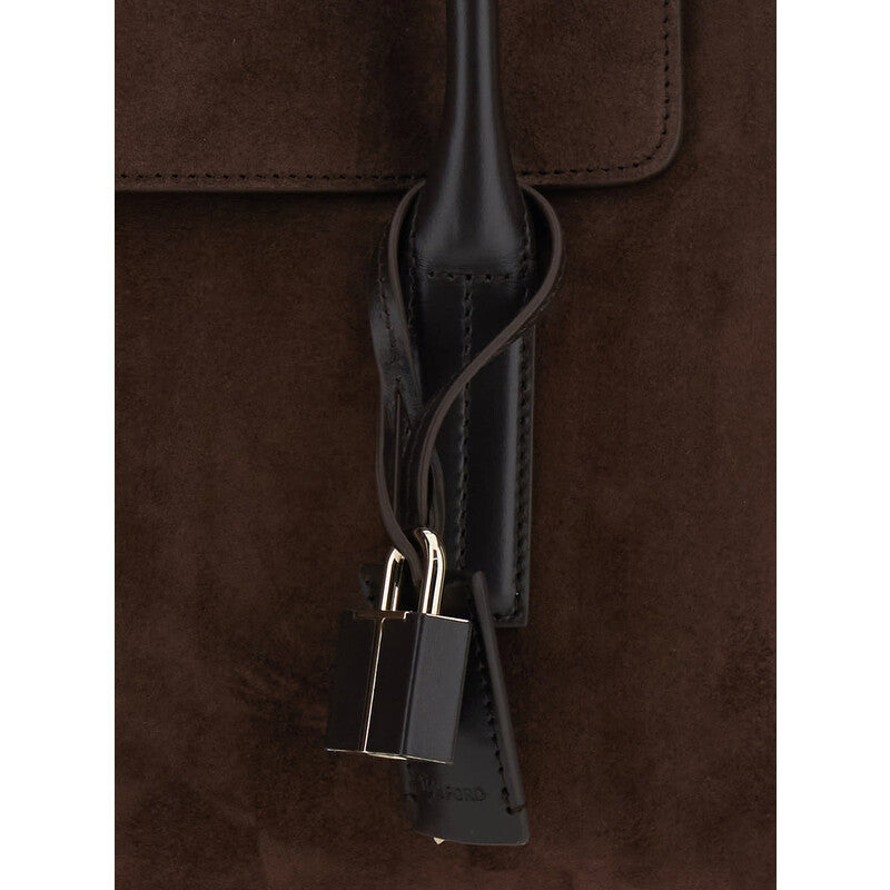 Suede Calf + Smooth Calf Large Shoulder Bag