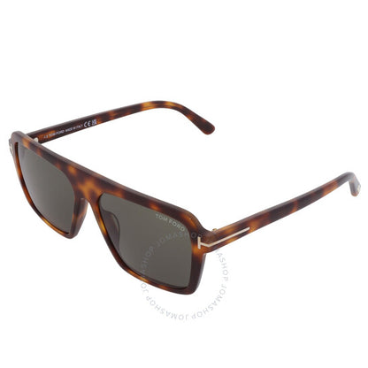 نظارات شمسية مربعة للرجال من توم فورد، فينسنت جرين