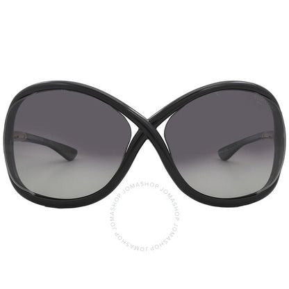 Tom Ford, Whitney Smoke Polarized Butterfly Ladies Sunglasses