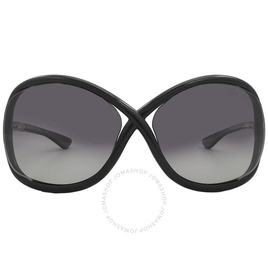 Tom Ford, Whitney Smoke Polarized Butterfly Ladies Sunglasses