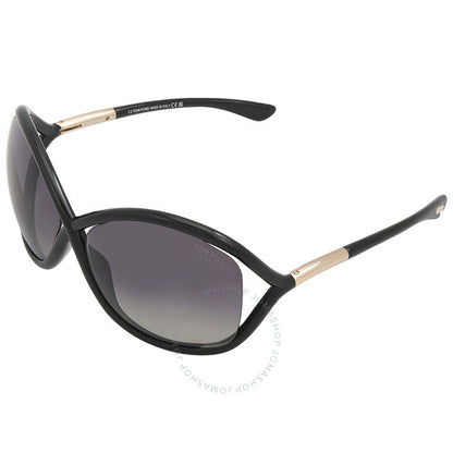 Tom Ford, Whitney Smoke Polarized Butterfly Ladies Sunglasses