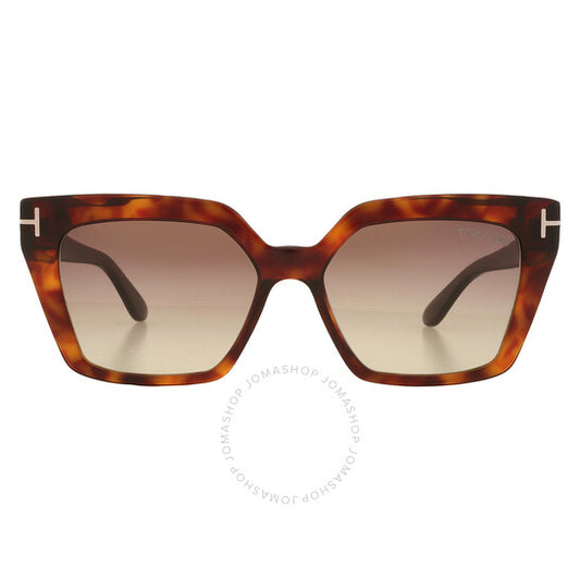 Tom Ford, Winona Brown Gradient Cat Eye Ladies Sunglasses