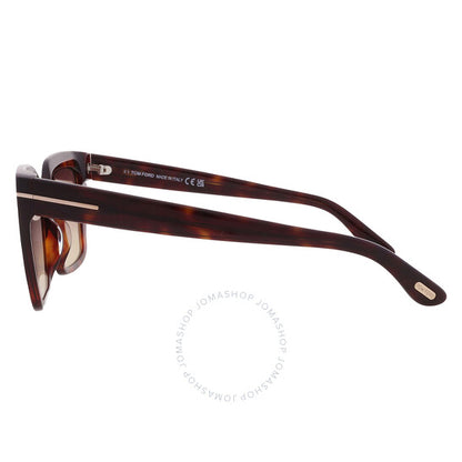 Tom Ford, Winona Brown Gradient Cat Eye Ladies Sunglasses