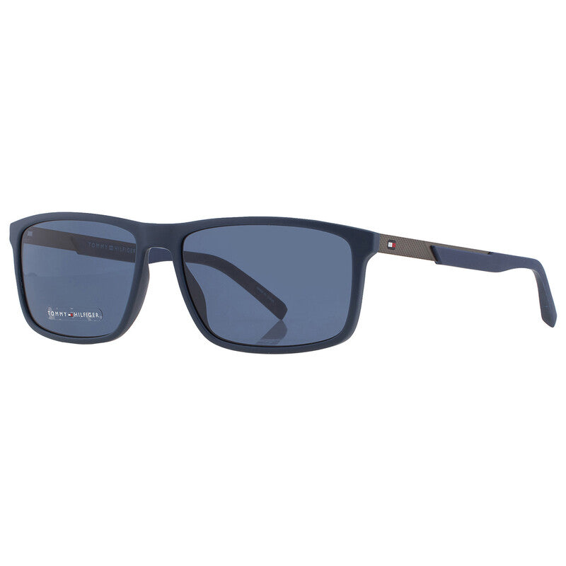 Blue Rectangular Men's Sunglasses