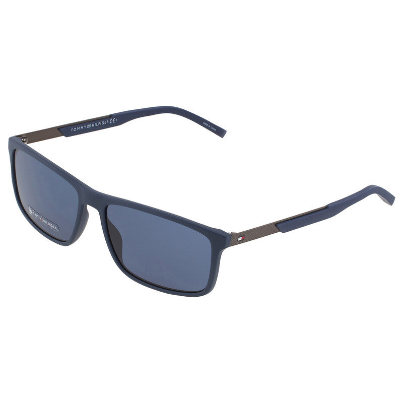 Blue Rectangular Men's Sunglasses
