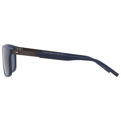 Blue Rectangular Men's Sunglasses