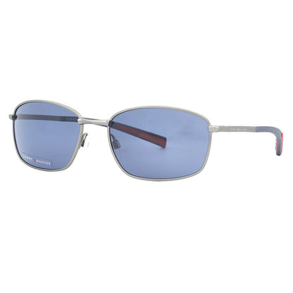 Blue Rectangular Men's Sunglasses