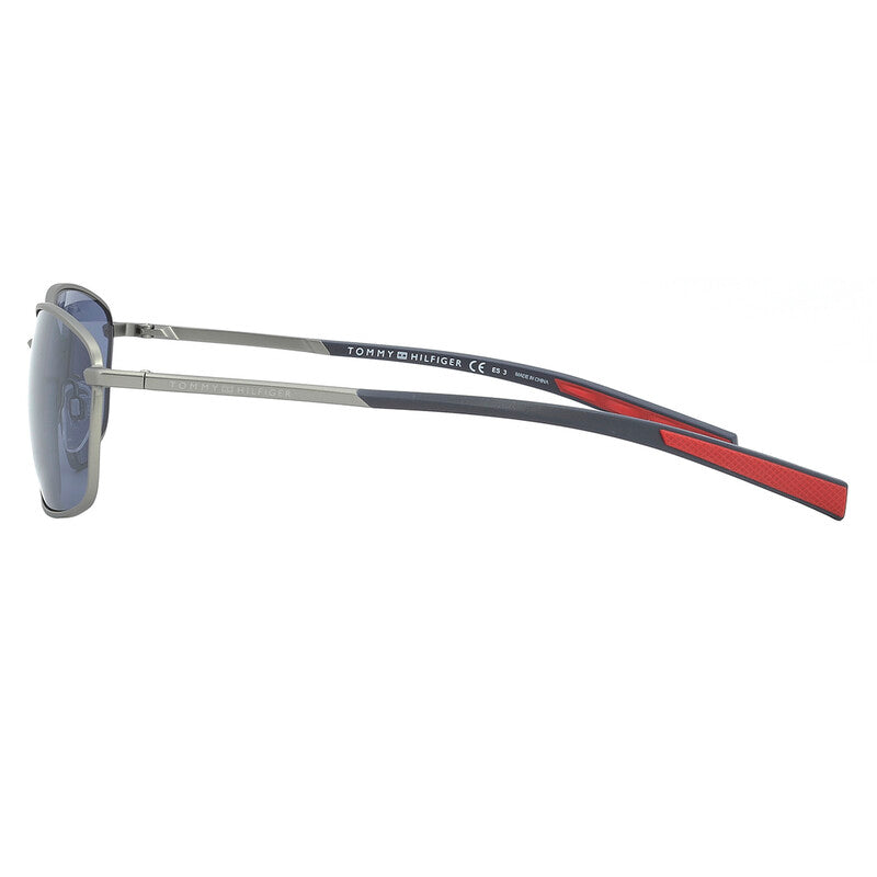 Blue Rectangular Men's Sunglasses