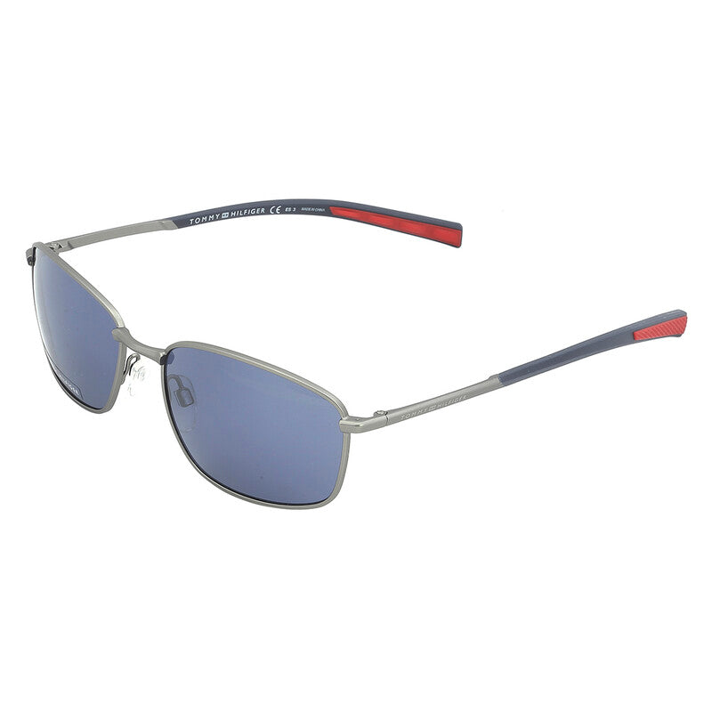 Blue Rectangular Men's Sunglasses