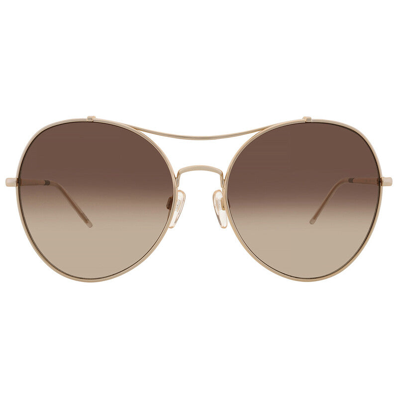 Brown Gradient Pilot Ladies Sunglasses