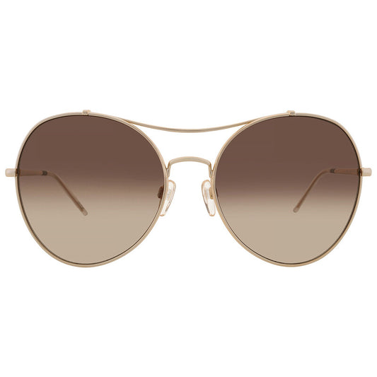 Brown Gradient Pilot Ladies Sunglasses