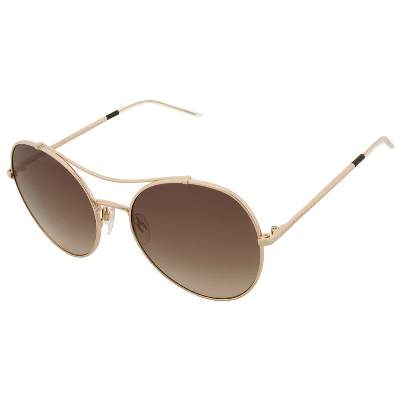 Brown Gradient Pilot Ladies Sunglasses