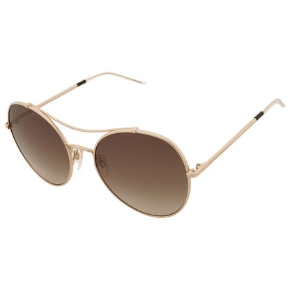 Brown Gradient Pilot Ladies Sunglasses
