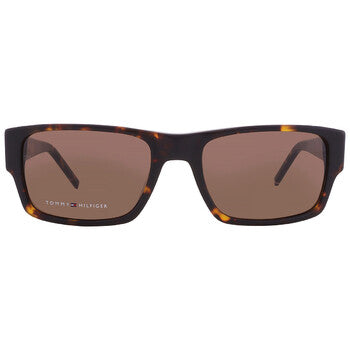 Brown Rectangular Men's Sunglasses