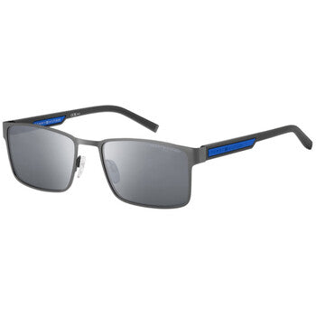 Silver Rectangular Men's Sunglasses