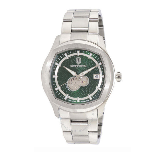 Torino Carrero, Aequilux Automatic Green Dial Men's Watch