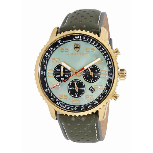 Torino Carrero, Aureum Chronograph Tachymeter Green Dial Men's Watch