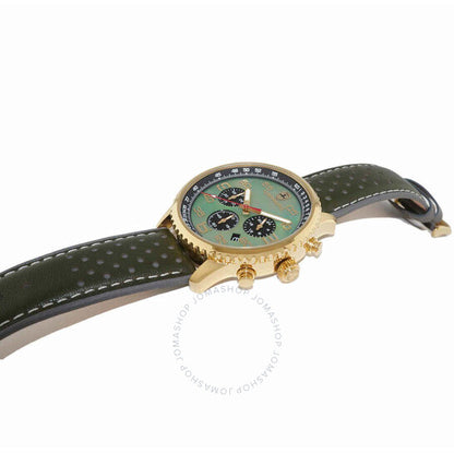 Torino Carrero, Aureum Chronograph Tachymeter Green Dial Men's Watch