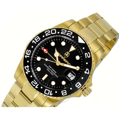 Torino Carrero, Subaquatic GMT Quartz Black Dial Men's Watch
