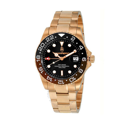 Torino Carrero, Subaquatic GMT Quartz Black Dial Men's Watch