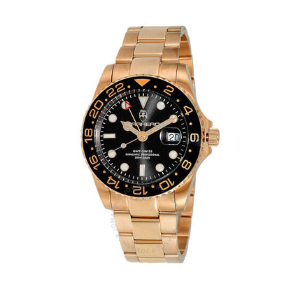 Torino Carrero, Subaquatic GMT Quartz Black Dial Men's Watch