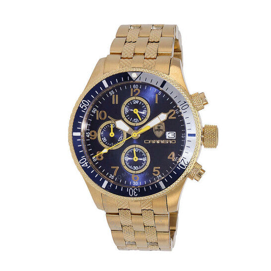 Torino Carrero, LaserGraph Chronograph Quartz Blue Dial Men's Watch