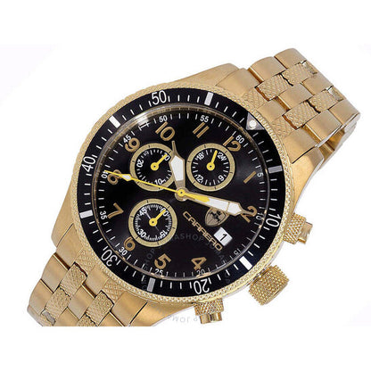Torino Carrero, LaserGraph Chronograph Quartz Black Dial Men's Watch