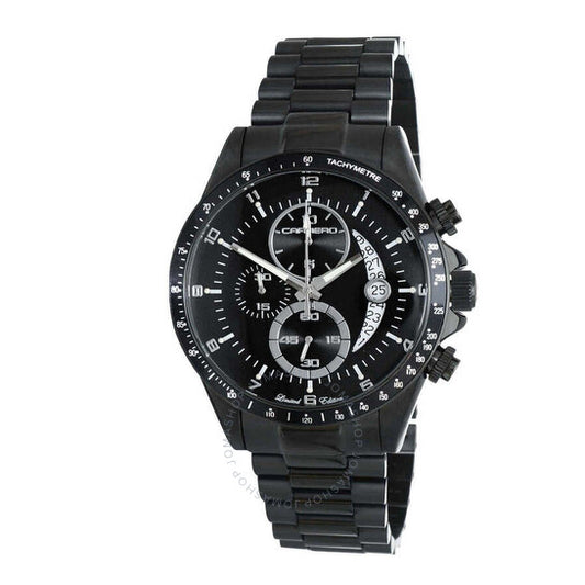 Torino Carrero, Winner Circle Chronograph Quartz Black Dial Men's Watch