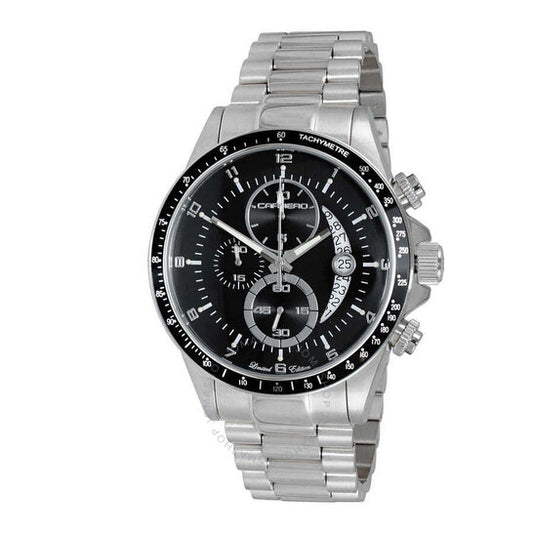 Torino Carrero, Winner Circle Chronograph Quartz Black Dial Men's Watch